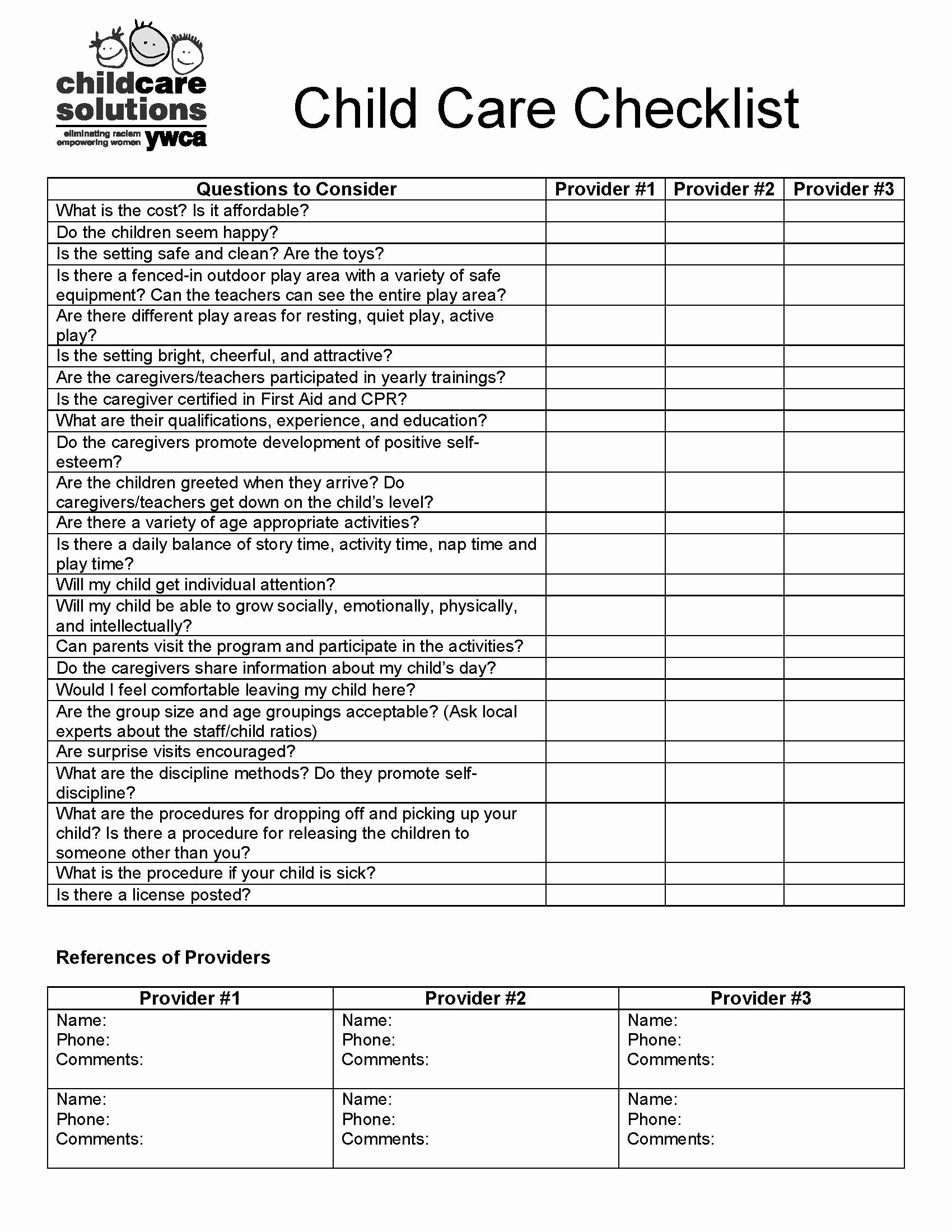 parent referral checklist basic and health and safety page 2