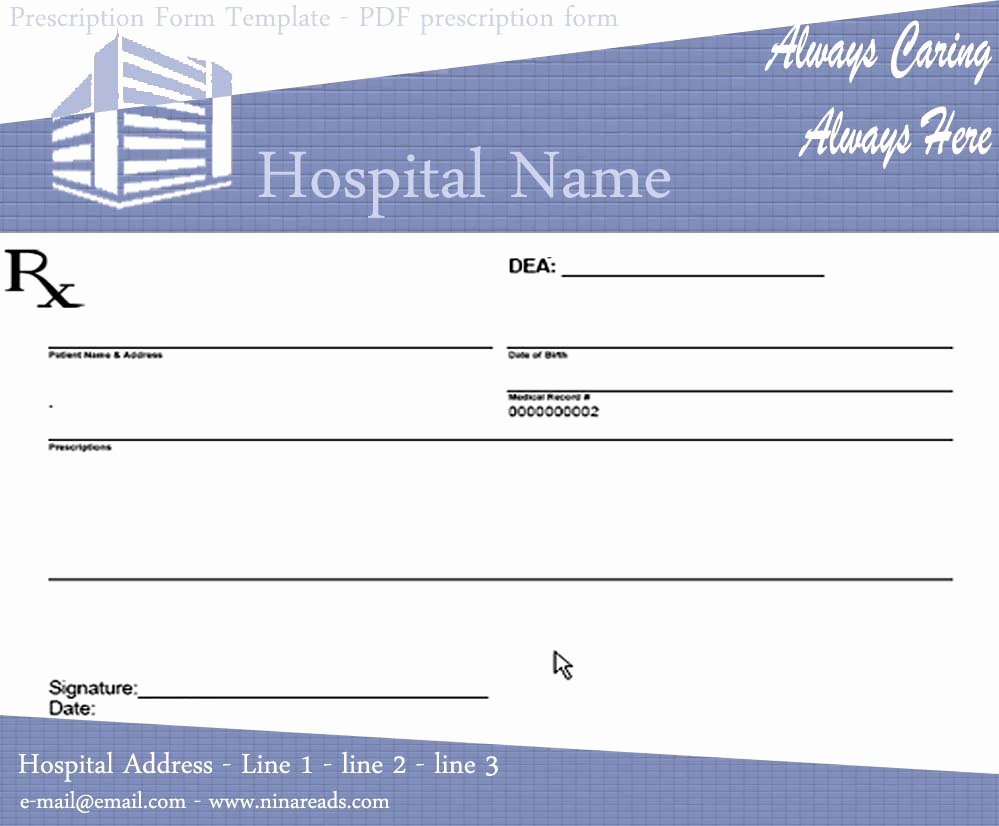 Prescription Pad Template Pdf Best Of Blank Prescription Pad Image Sample