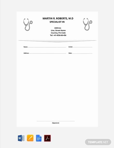 Prescription Template Microsoft Word Lovely Free Gynecologist Doctor S Prescription Template Download