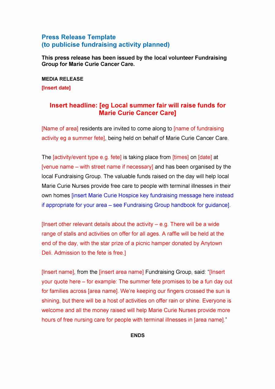 Press Release Template Free Fresh 47 Free Press Release format Templates Examples &amp; Samples