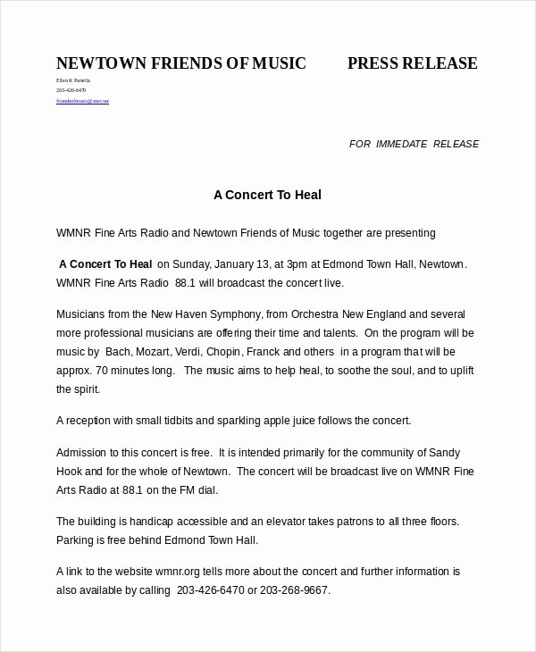 Press Release Template Word Inspirational Press Release Template
