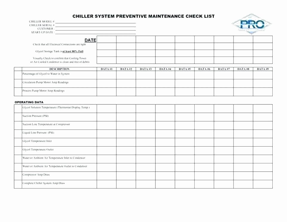 Preventative Maintenance Program Template Awesome Preventive Maintenance Plan Template Excel – Elsolcali
