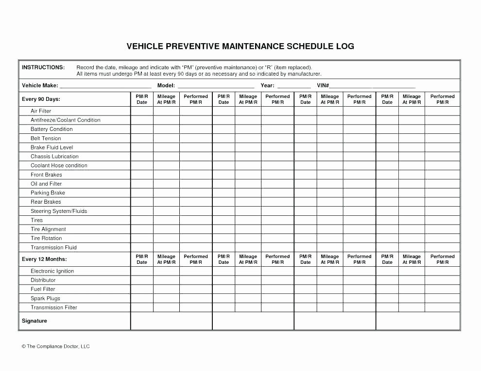 maintenance sheet template maintenance service sheet template vehicle performance checklist free vehicle maintenance log sheet template