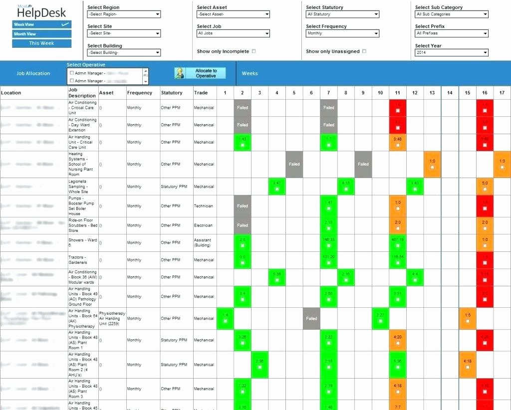 Preventive Maintenance Schedule Template Excel Beautiful Preventive Maintenance Spreadsheet Template