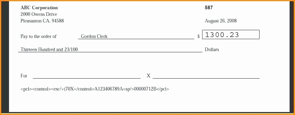 Print Your Own Checks Template Lovely Blank Cheque Template Editable Presentation Checks Free