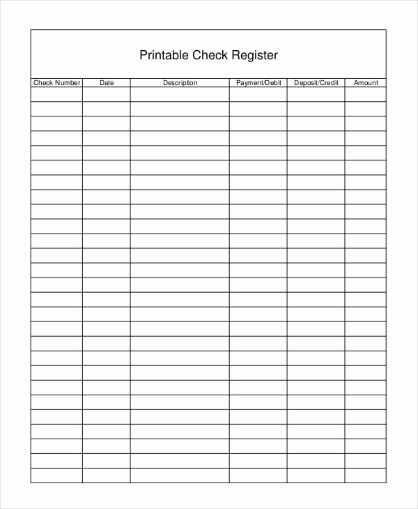 Print Your Own Checks Template Lovely Sample Check Register Template 10 Free Sample Example