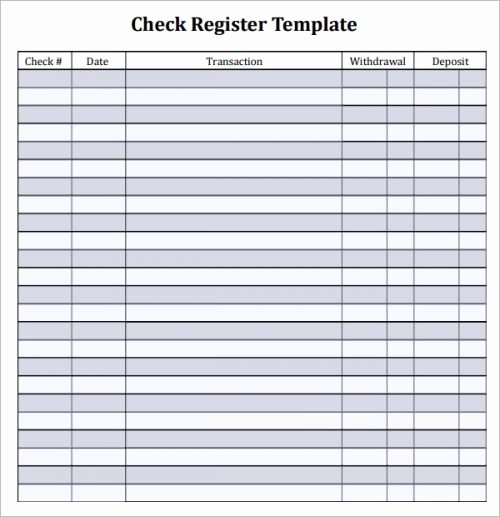 Print Your Own Checks Template Luxury Check Register Template