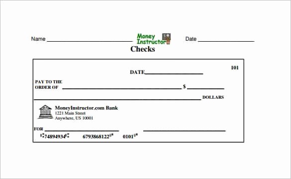 Printable Blank Check Template New 24 Blank Check Template Doc Psd Pdf &amp; Vector formats