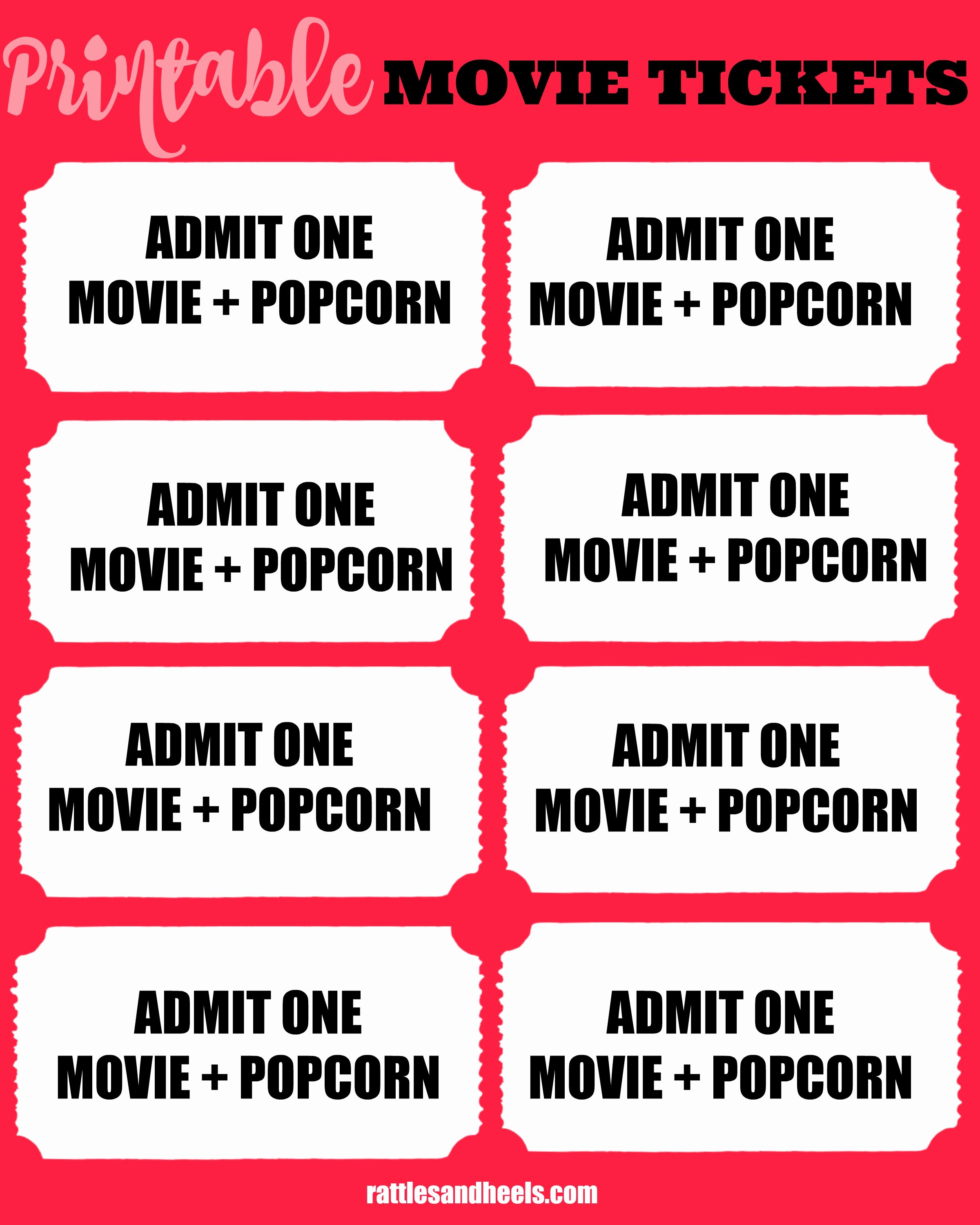 Printable Movie Tickets Template Fresh Family Movie Night with Printable Movie Tickets Giveaway
