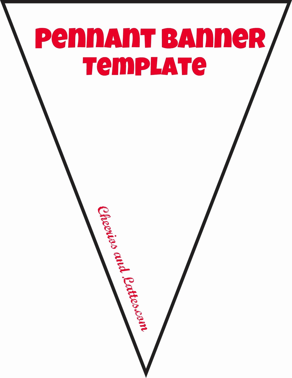 Printable Pennant Banner Template Unique Pennant Banner Template
