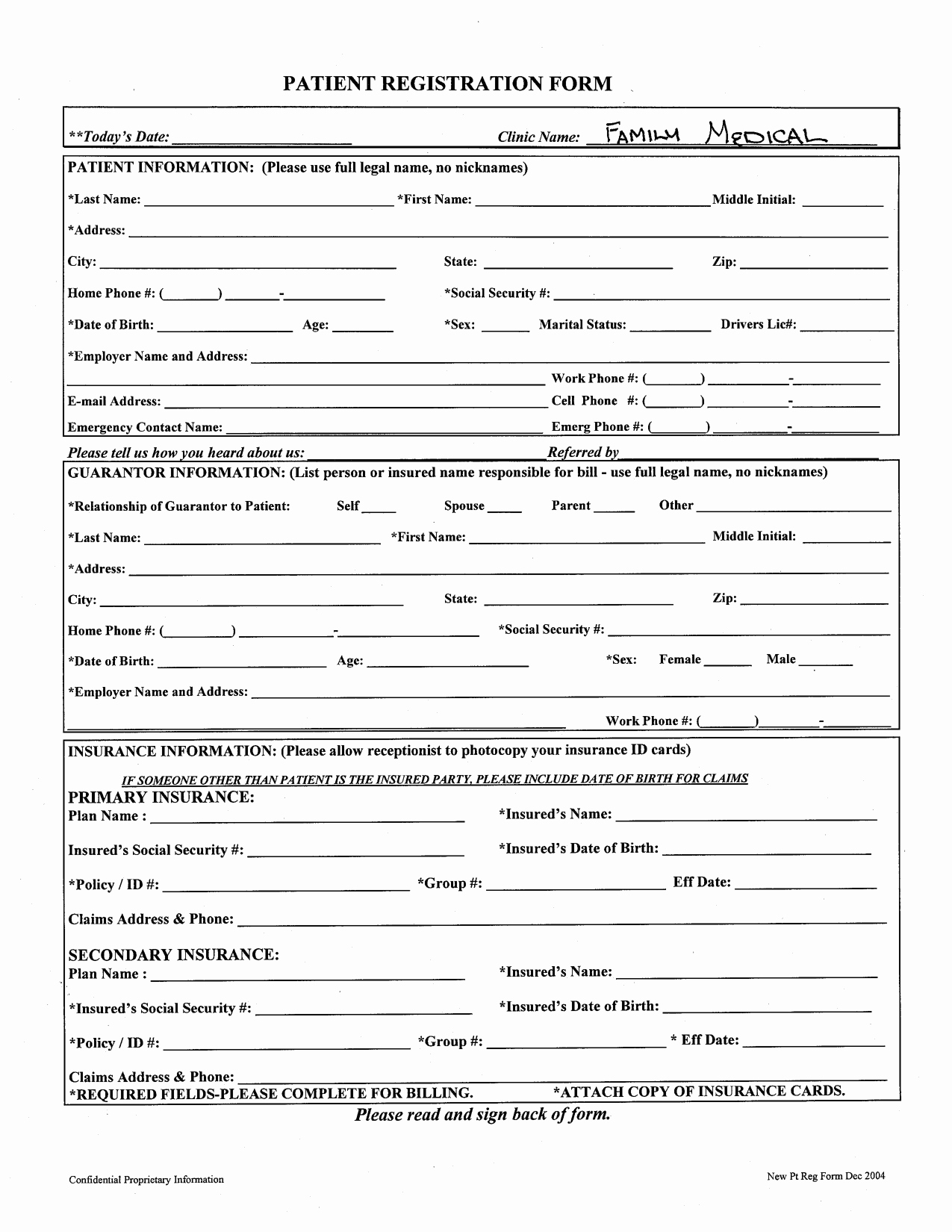 Printable Registration form Template Awesome 29 Of Printable Patient Registration form Template