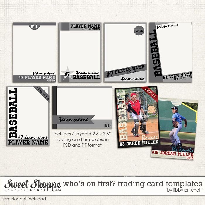 Printable Trading Card Template Best Of Baseball Card Templates Digital Wishlist
