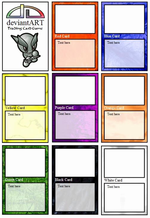 Printable Trading Card Template Luxury Trading Card Template