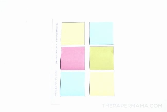 Printing On Post It Template Inspirational Printing Post It Notes Word Template Full Size