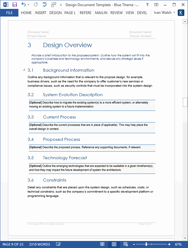 Process Document Template Word Unique Design Document – Download Ms Word Template