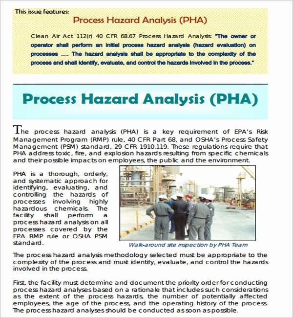 Process Hazard Analysis Template Inspirational 11 Hazard Analysis Templates Free Pdf Word Examples
