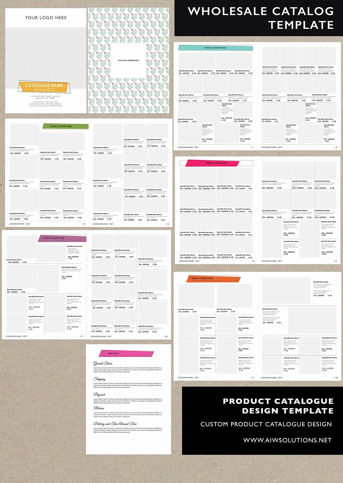 Product Catalog Template Word Best Of Magazine Layout Catalog Layout Photoshop Template Print