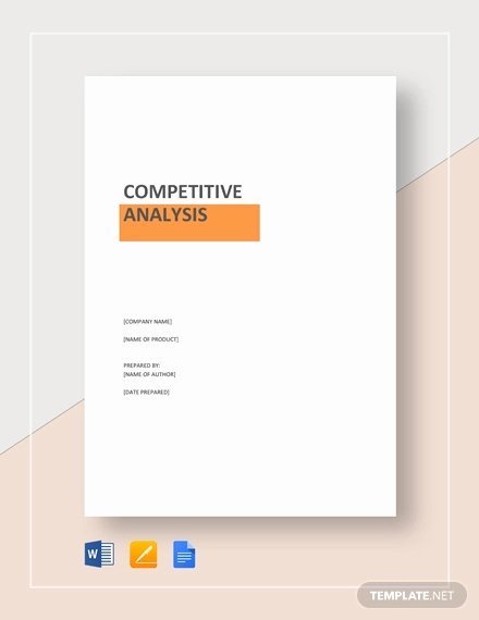 Product Competitive Analysis Template Unique 20 Petitive Analysis Templates Pdf Doc