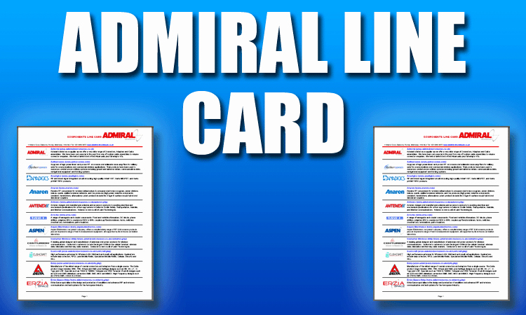 Product Line Card Template New Admiral Microwaves Ltd Homepage Rf and Microwave