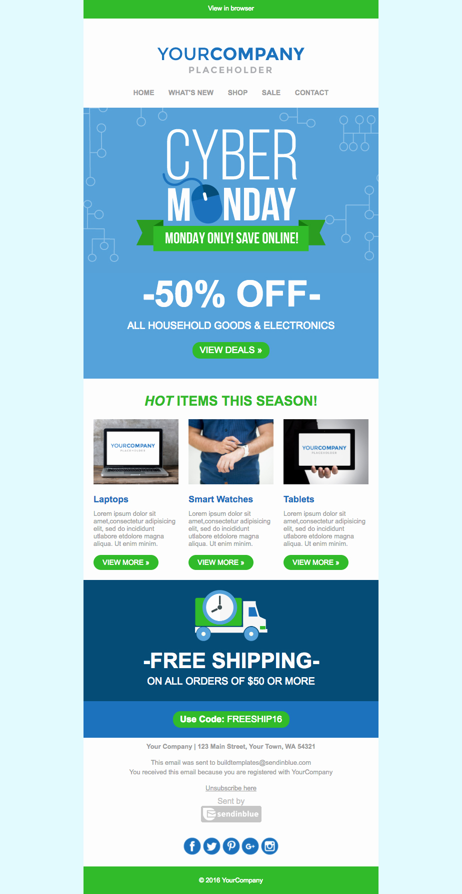 Product Promotion Email Template Lovely 25 Holiday Email Marketing Templates Sendinblue Blog