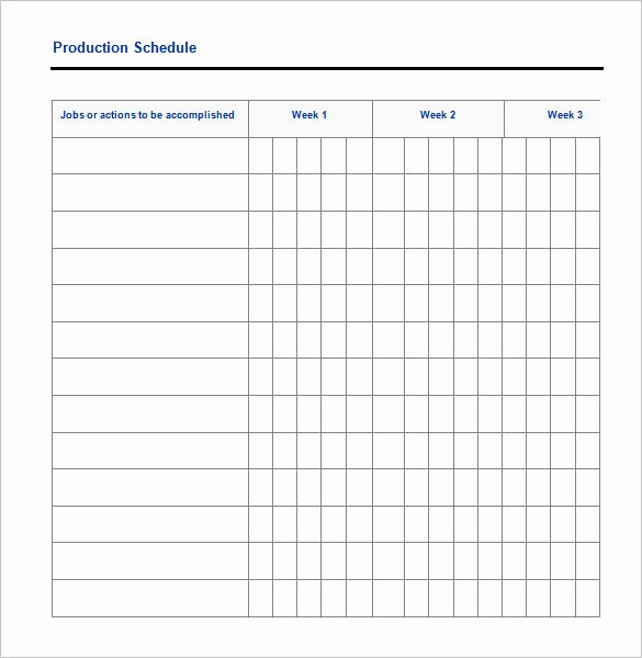 Production Schedule Excel Template Awesome 29 Production Scheduling Templates Pdf Doc Excel