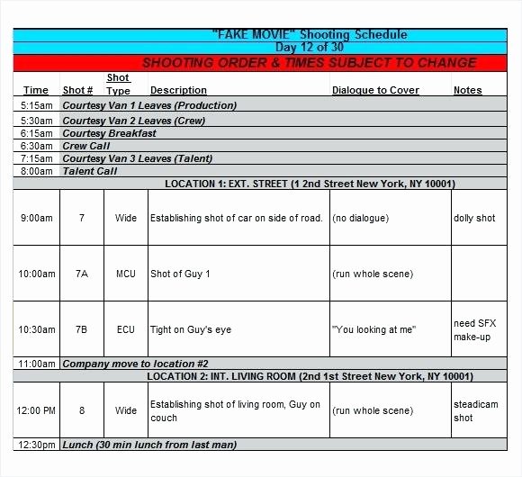 Production Scheduling Excel Template Lovely Excel Production Schedule Template to Production