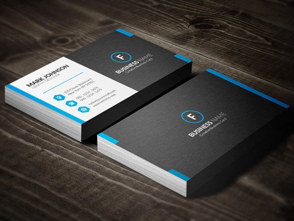 Professional Business Card Template Inspirational Dark Mosaic Professional Business Card Template Free