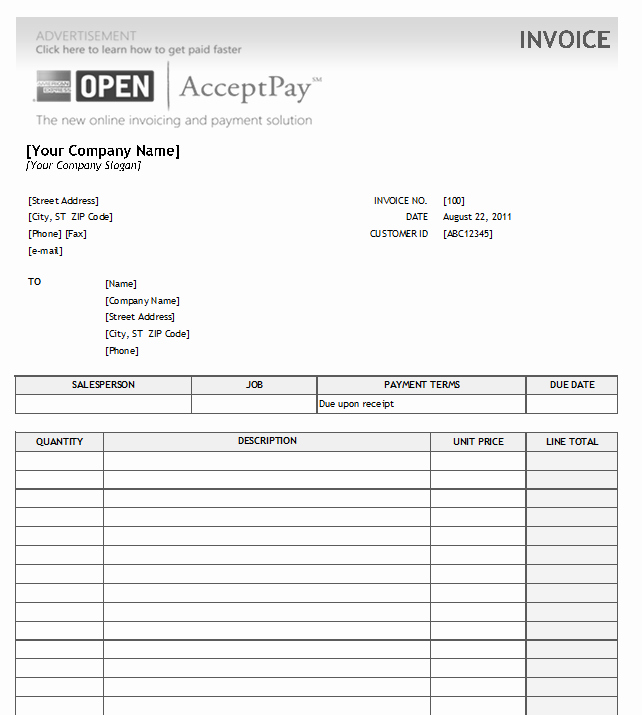 Professional Services Invoice Template Beautiful Service Invoice Template 4