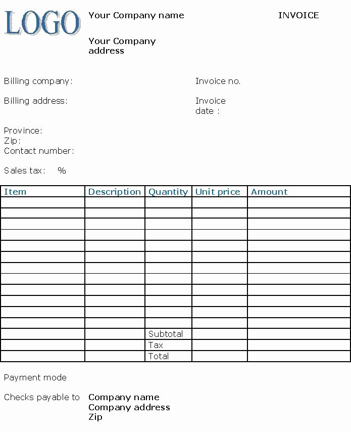 Professional Services Invoice Template Inspirational Professional Invoice Template Invoice Templates