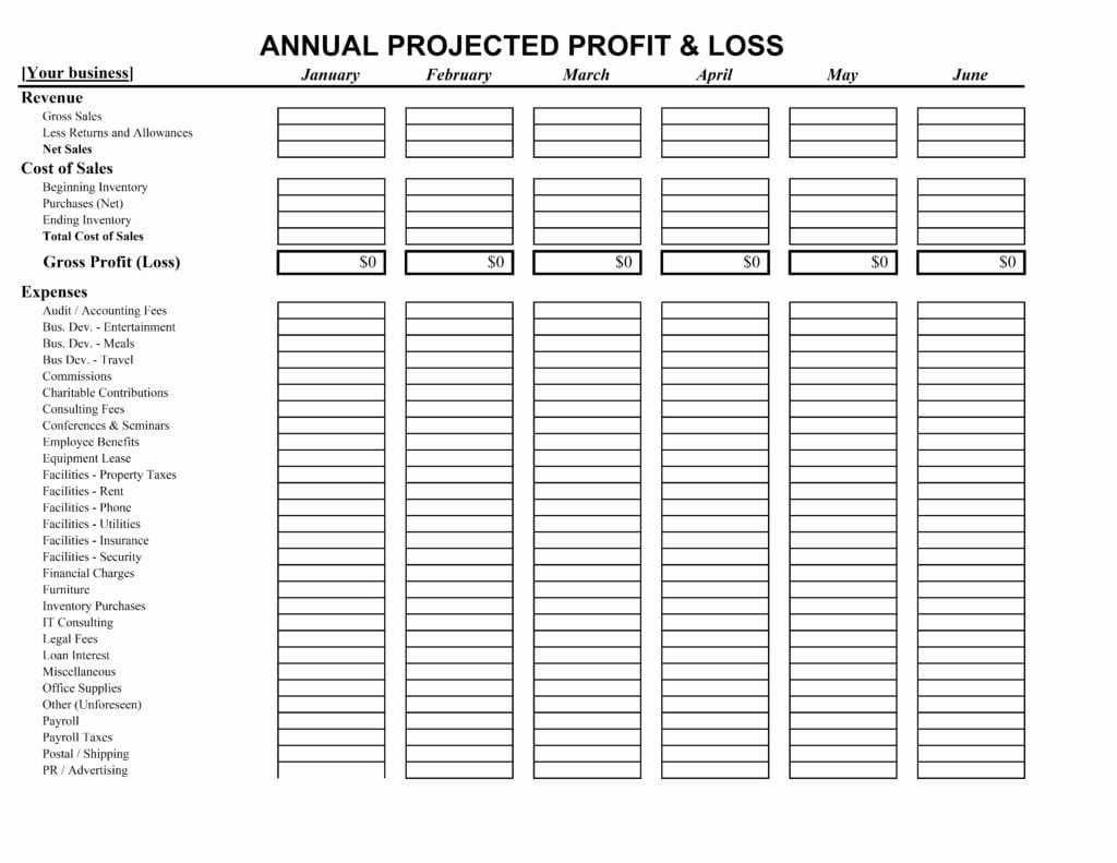 Profit and Loss Sheet Template Elegant 10 Profit and Loss Templates Excel Templates