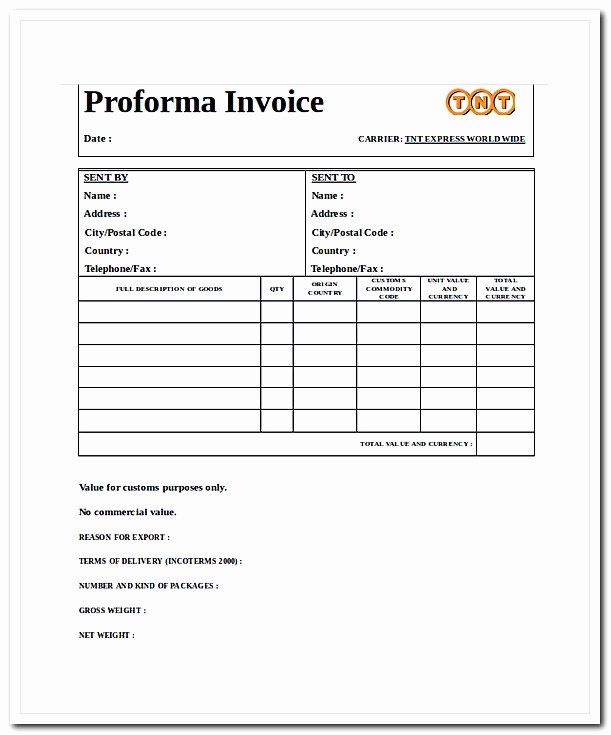 Proforma Invoice Template Excel Fresh Proforma Invoice Template – How to Make