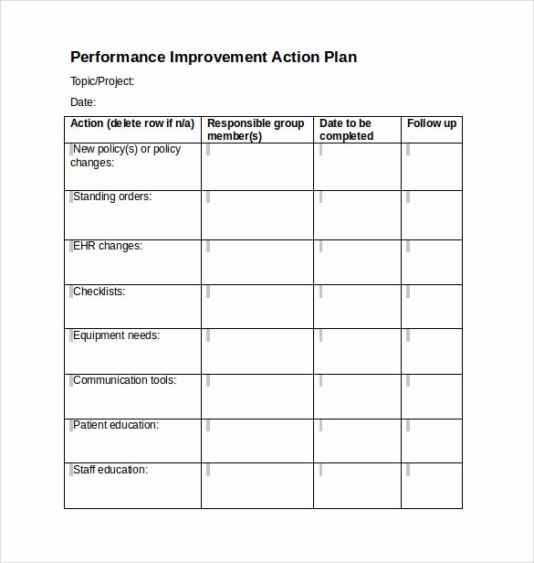 Project Action Plan Template Awesome 16 Project Action Plan Templates to Download for Free
