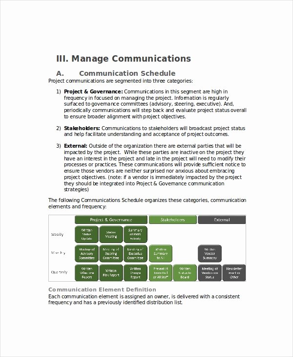 Project Communication Plan Template Best Of Munication Plan 11 Pdf Word Documents Download