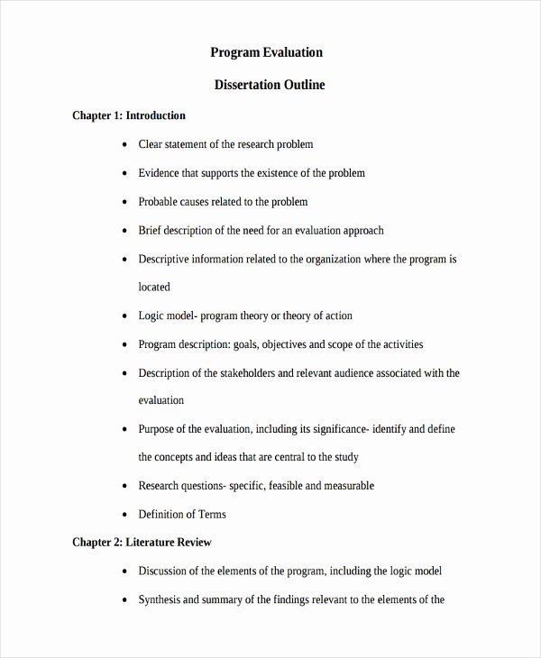 Project Evaluation Plan Template Luxury 34 Best Outline Examples