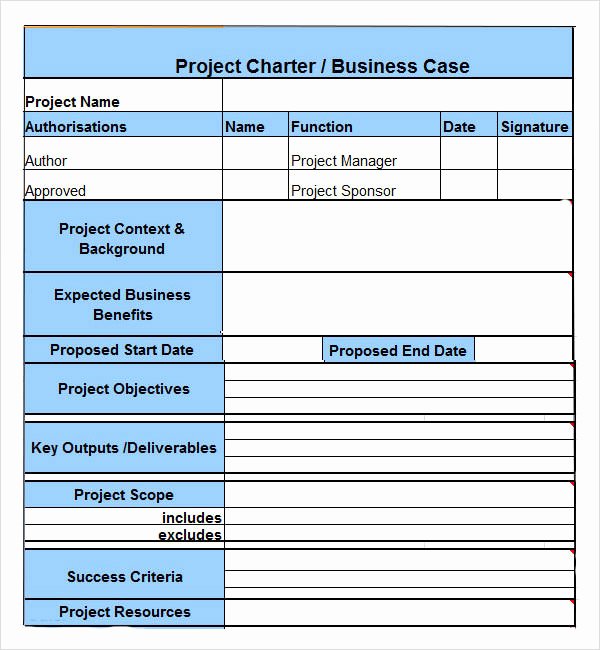 Project Management Charter Template Beautiful Project Charter 7 Free Pdf Doc Download