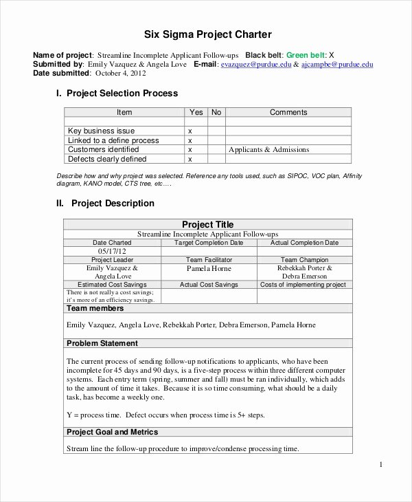 Project Management Charter Template Beautiful Project Charter Template 10 Free Word Pdf Documents
