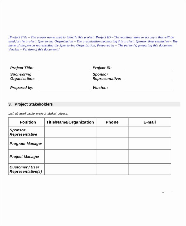 Project Management Charter Template New 8 Project Charter Templates Free Pdf Word Documents