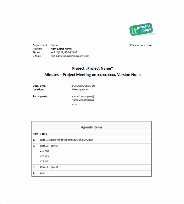 Project Management Meeting Minutes Template Unique 13 Project Meeting Minutes Templates Doc Pdf Excel