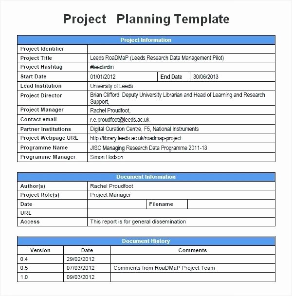 Project Management Plan Template Word Awesome Simple Project Management Plan Example Download by