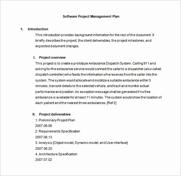 Project Management Plan Template Word Best Of Project Management Plan Template 11 Free Word Pdf
