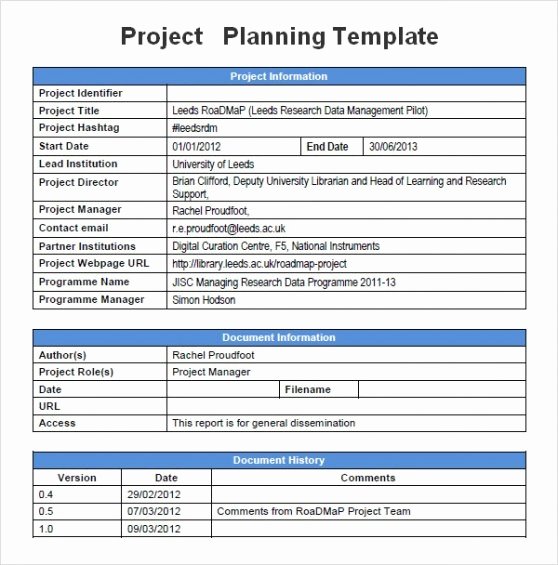Project Management Schedule Template Fresh Project Management Plan Template