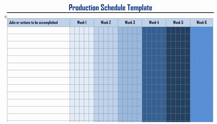 Project Management Schedule Template Luxury Production Schedule Templates In Word format