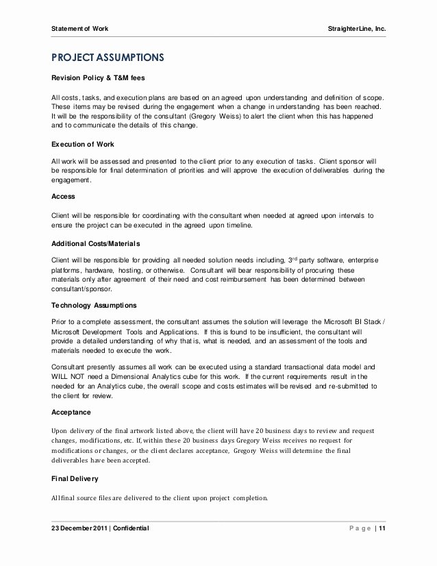 Project Scope Statement Template Awesome software Project Scope Example