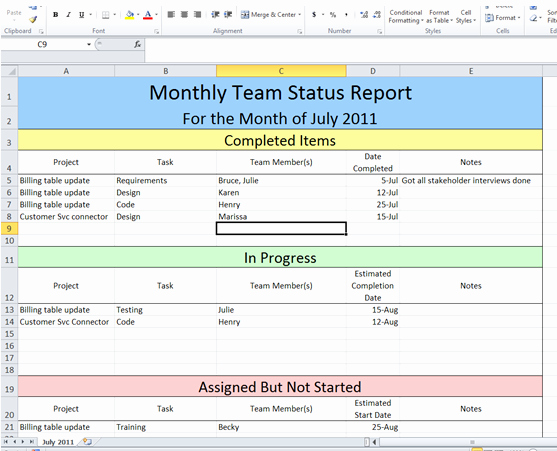 Project Status Report Template Excel Best Of Get Project Status Report Template Excel