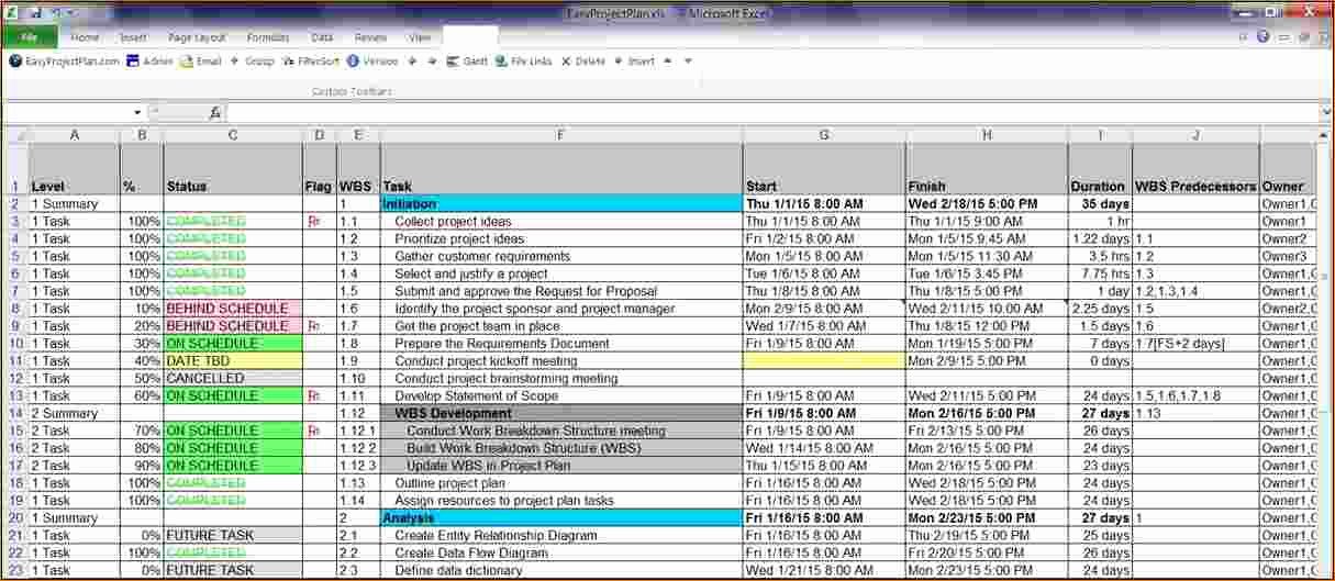 Project Task List Template Excel Luxury 7 Project Schedule Template Excel