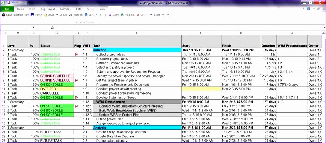 Project Task List Template Excel New 7 Excel Template Task List Exceltemplates Exceltemplates
