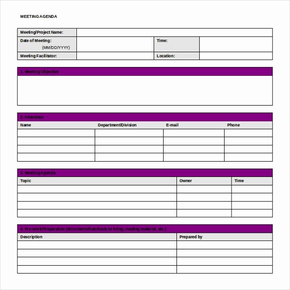 Project Template Microsoft Word Awesome 16 Microsoft Word Minute Templates Free Download