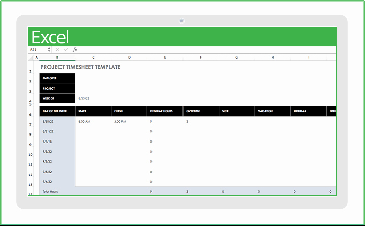 Project Timesheet Template Excel Beautiful Free Excel Project Management Templates