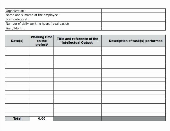 Project Timesheet Template Excel Luxury Template for Excel Free Timesheet Multiple Employees
