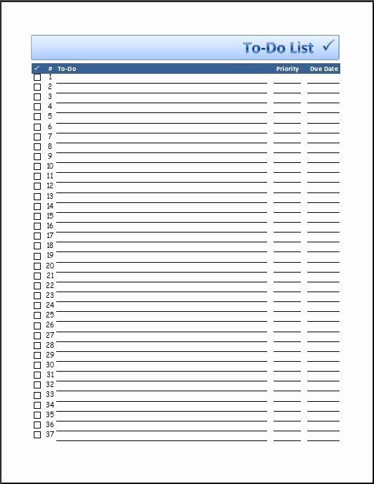 Project to Do List Template Lovely to Do List Templates Lists Templates